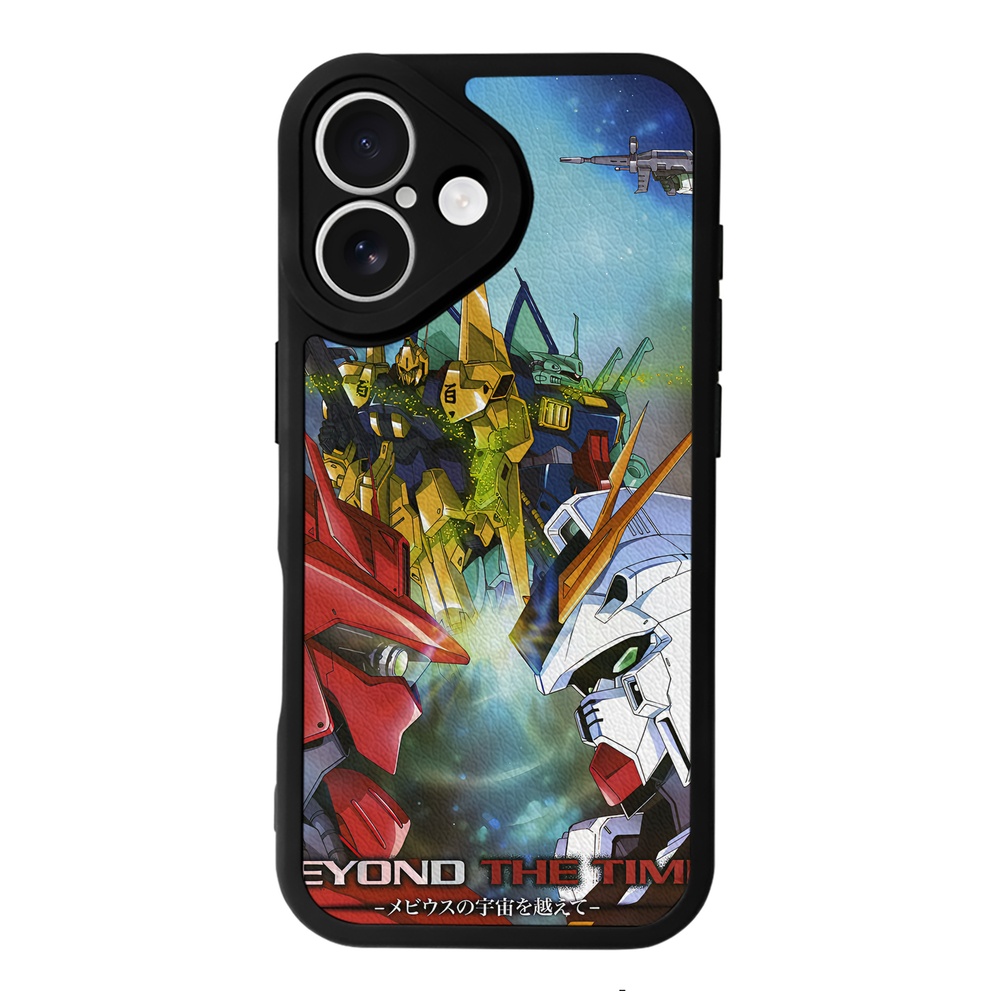 （画像用） 機動戦士ガンダム Mobile Suit Gundam 【iPhone 16シリーズ対応】シリコンスマホケース（レザー調） 材質：シリコン